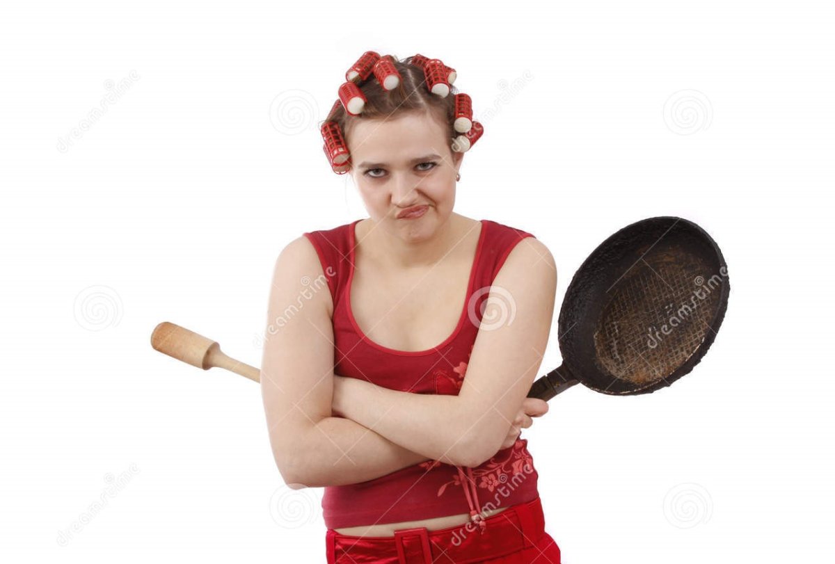 Тетка со сковородкой