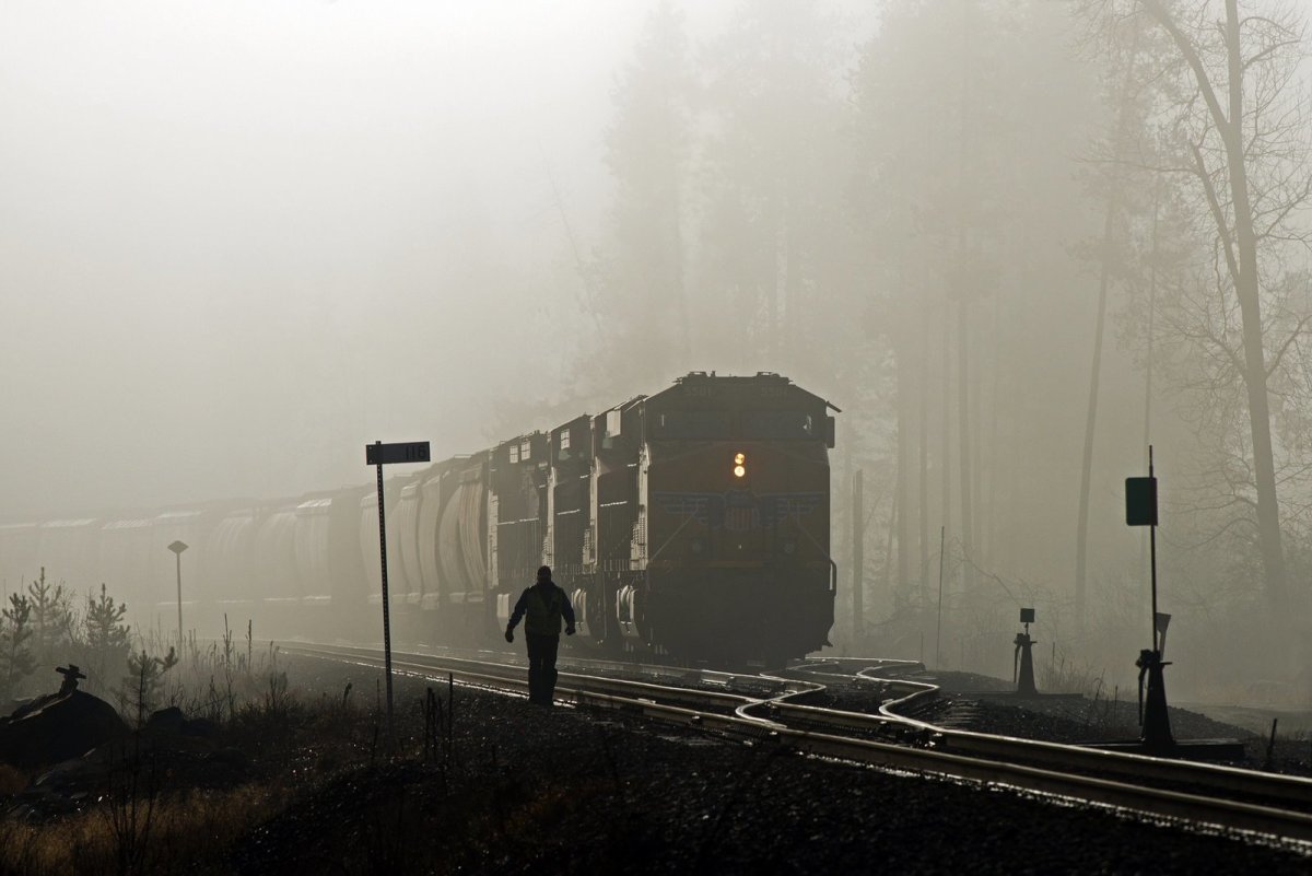 ЖД В тумане