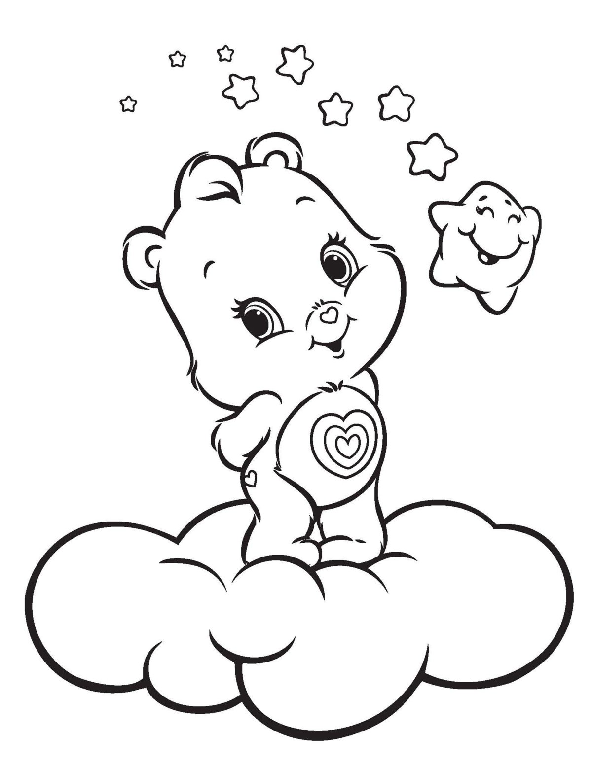 Медвежонок раскраска для детей