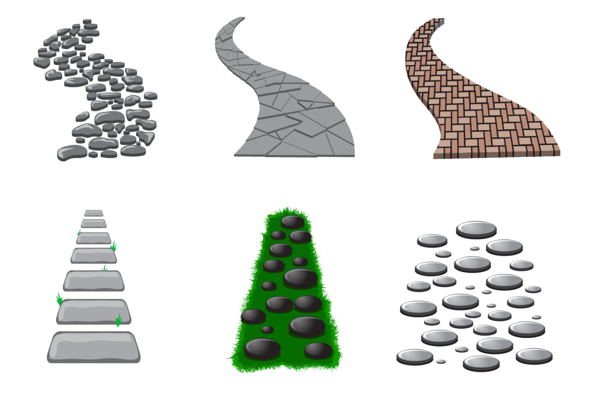 Тропинки мультяшные
