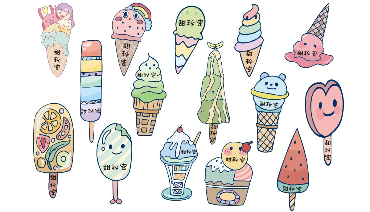 Наклейка мороженое