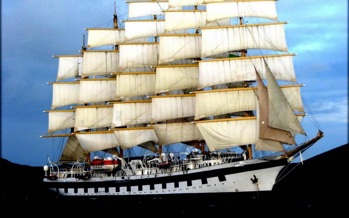 Пятимачтовый парусник