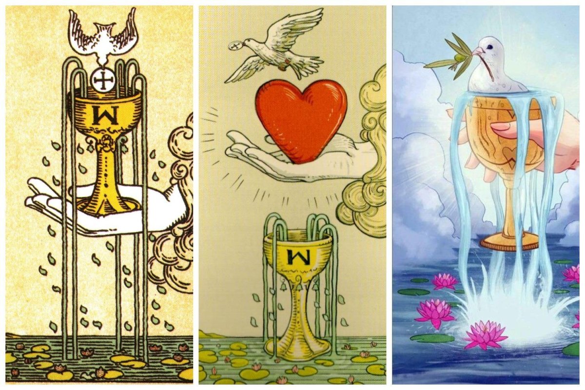 Туз чаш Таро ангелов