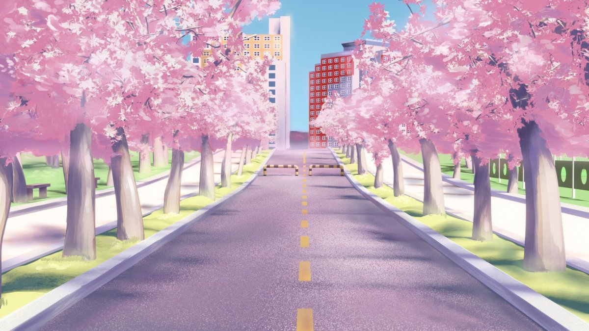 Аниме улица Сакура