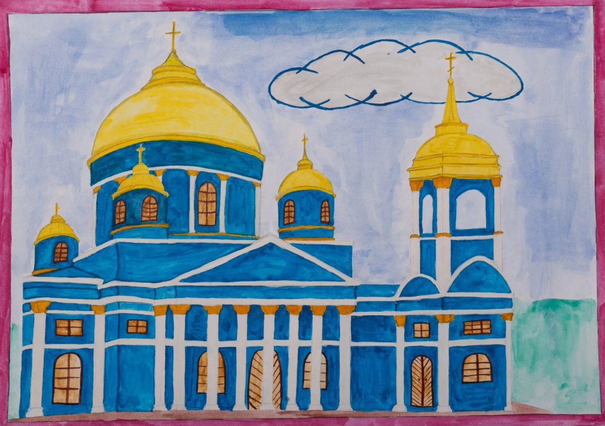 Свято-Троицкая Сергиева Лавра Сергиев Посад рисунок