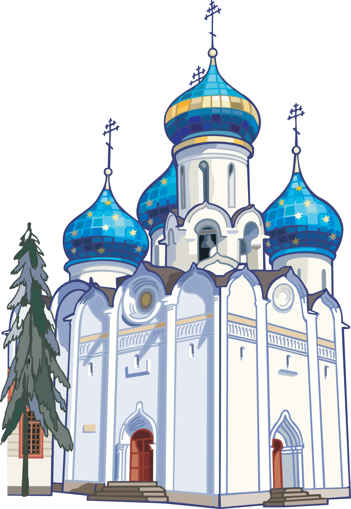 Собор раскраска для детей