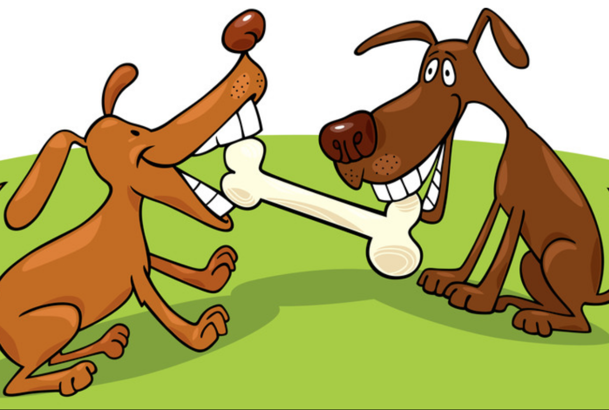 Косточка для собаки вектор