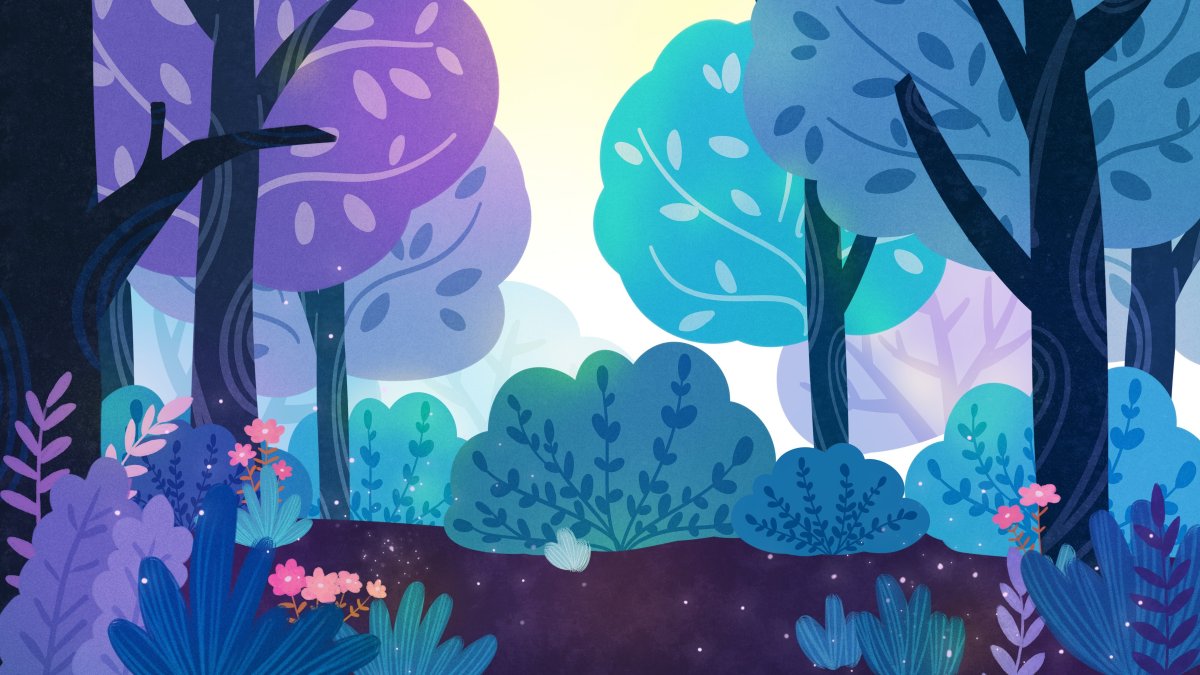 Сказочный весенний лес