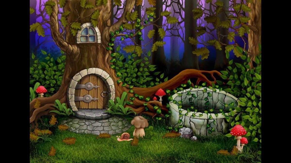 Волшебный лес вектор