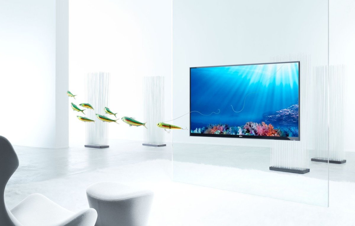 Телевизор на красивом фоне