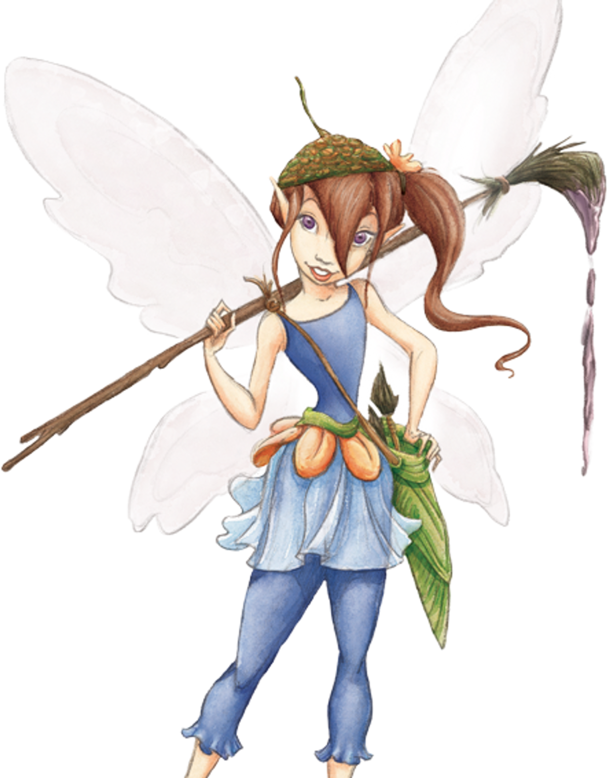 Феи принцессы на белом фоне
