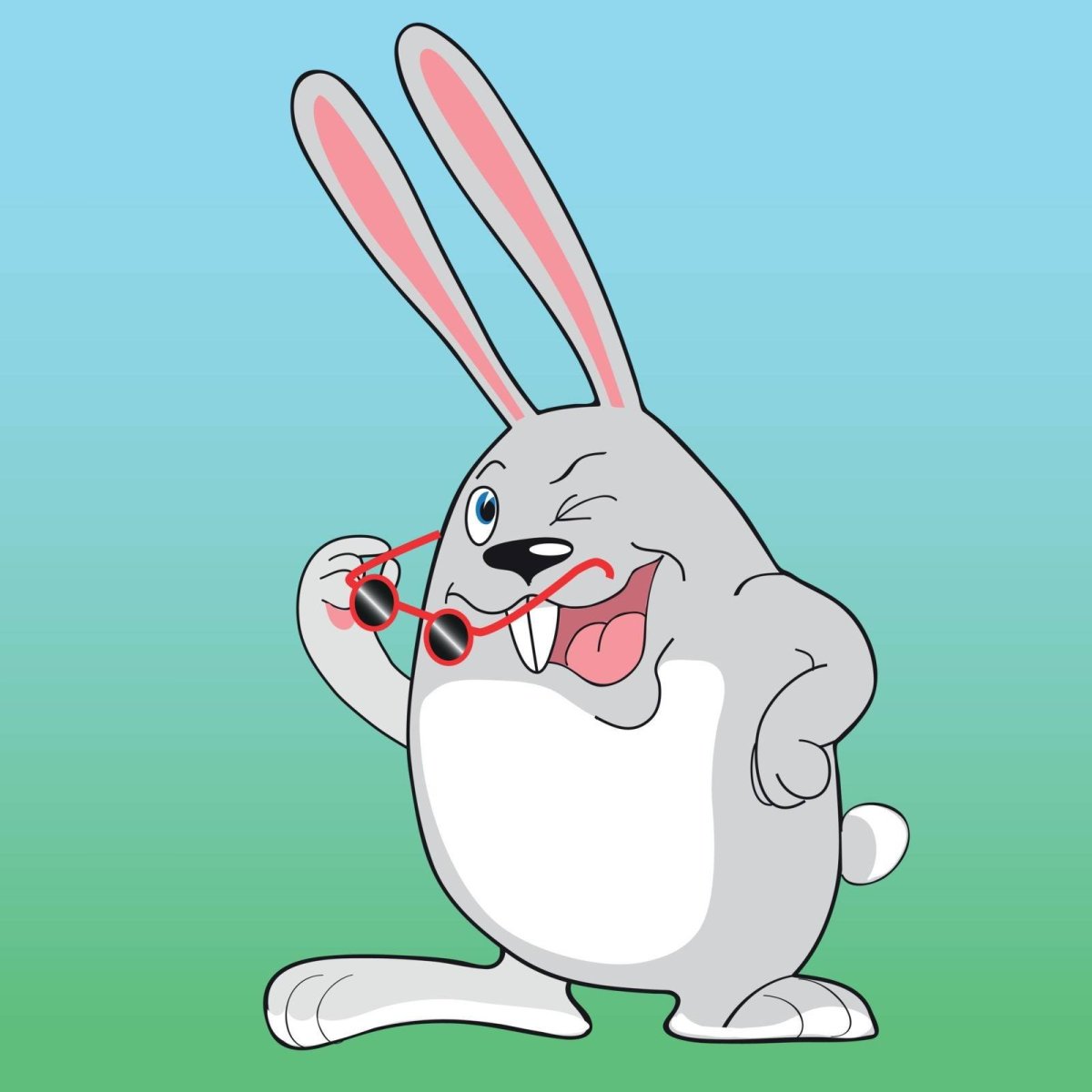Прикольные мультяшные кролики