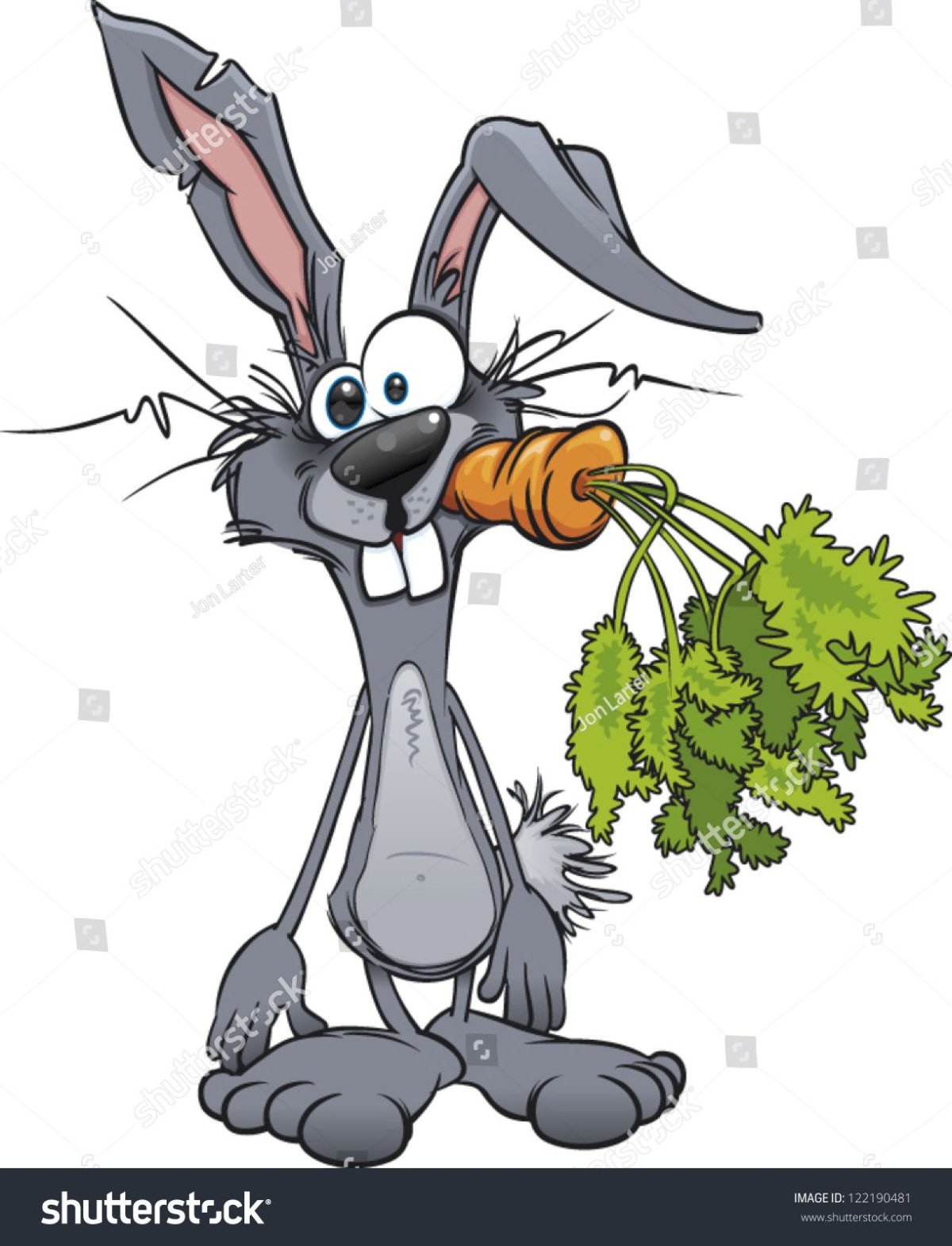 Мультяшные смешные зайцы