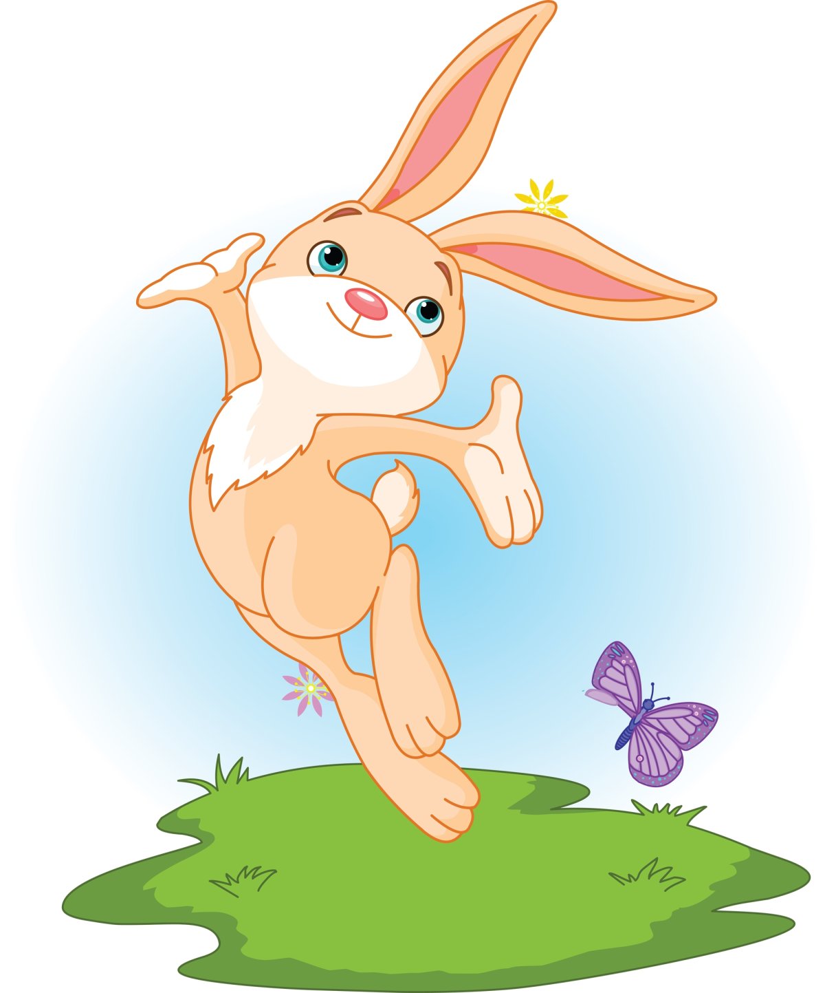 Зайчик скачет