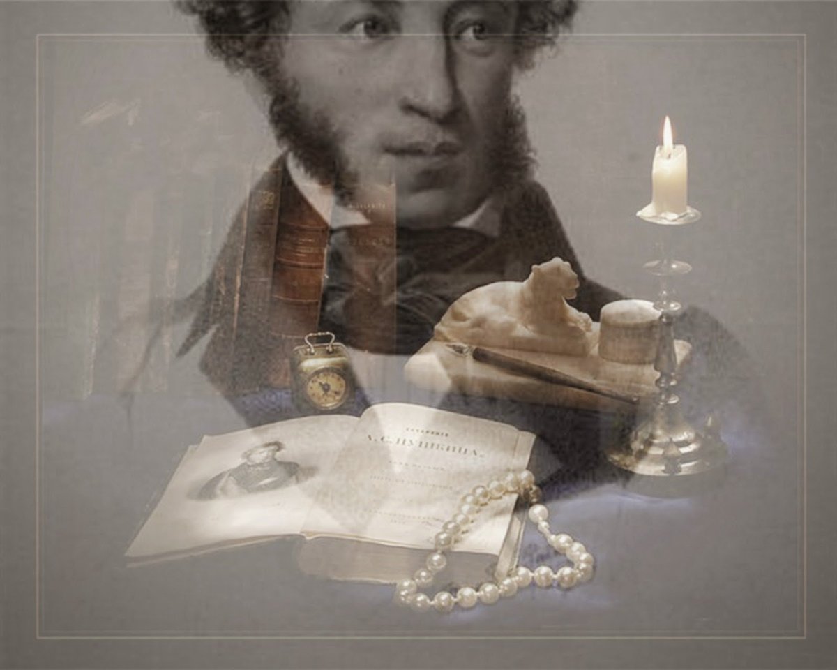 Александр Сергеевич Пушкин с пером