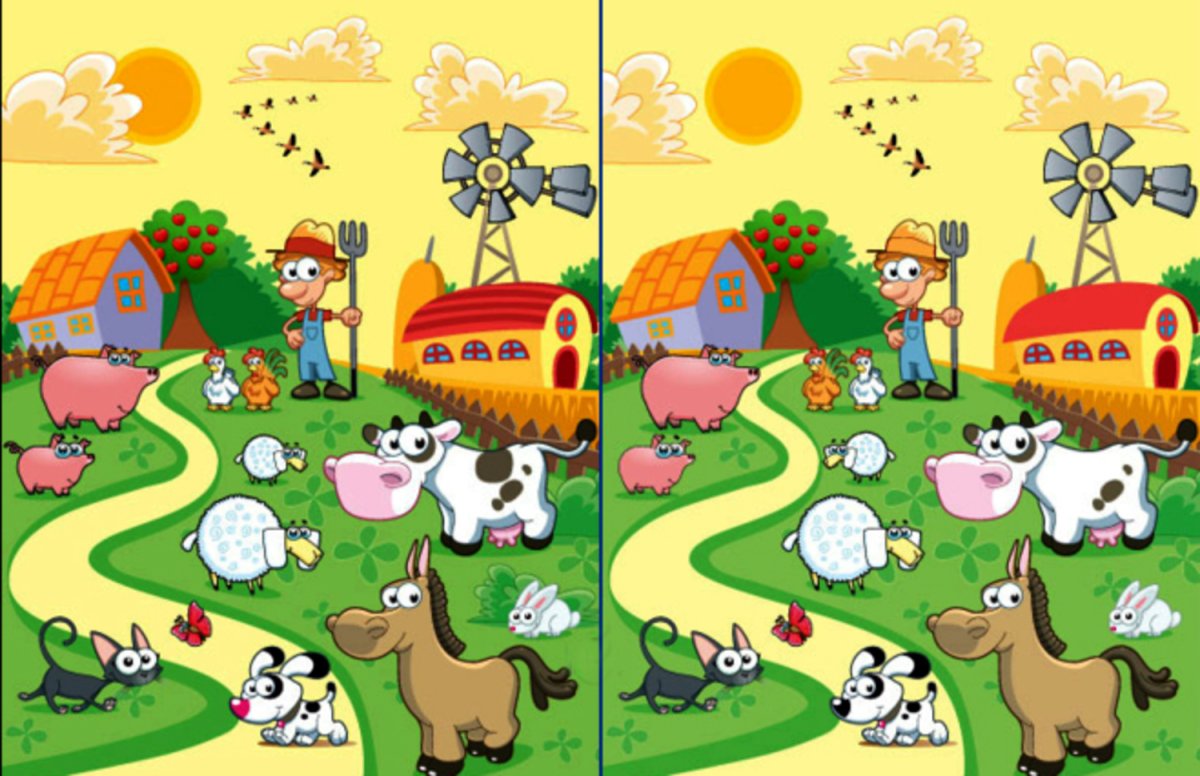 Найди отличия природа