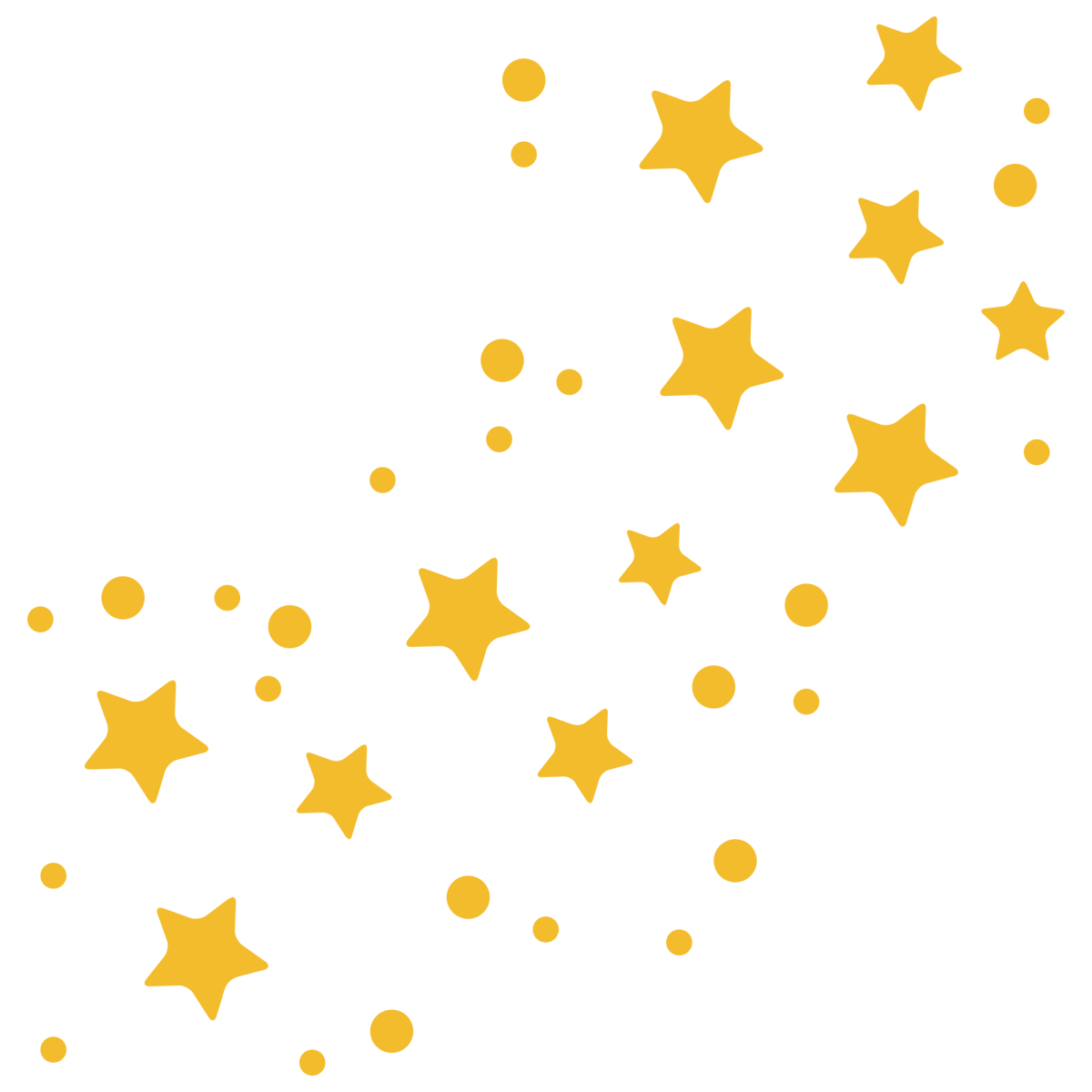 Желтые звездочки на белом фоне