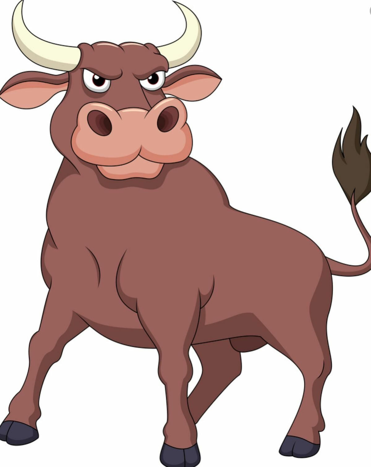 Бык мультяшный