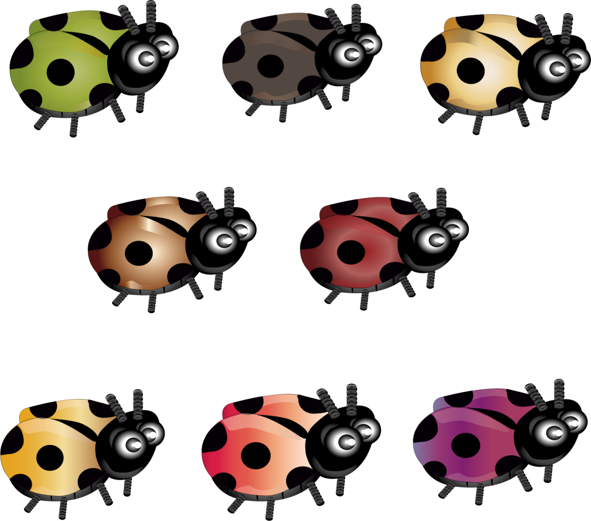 Божья коровка мультяшная