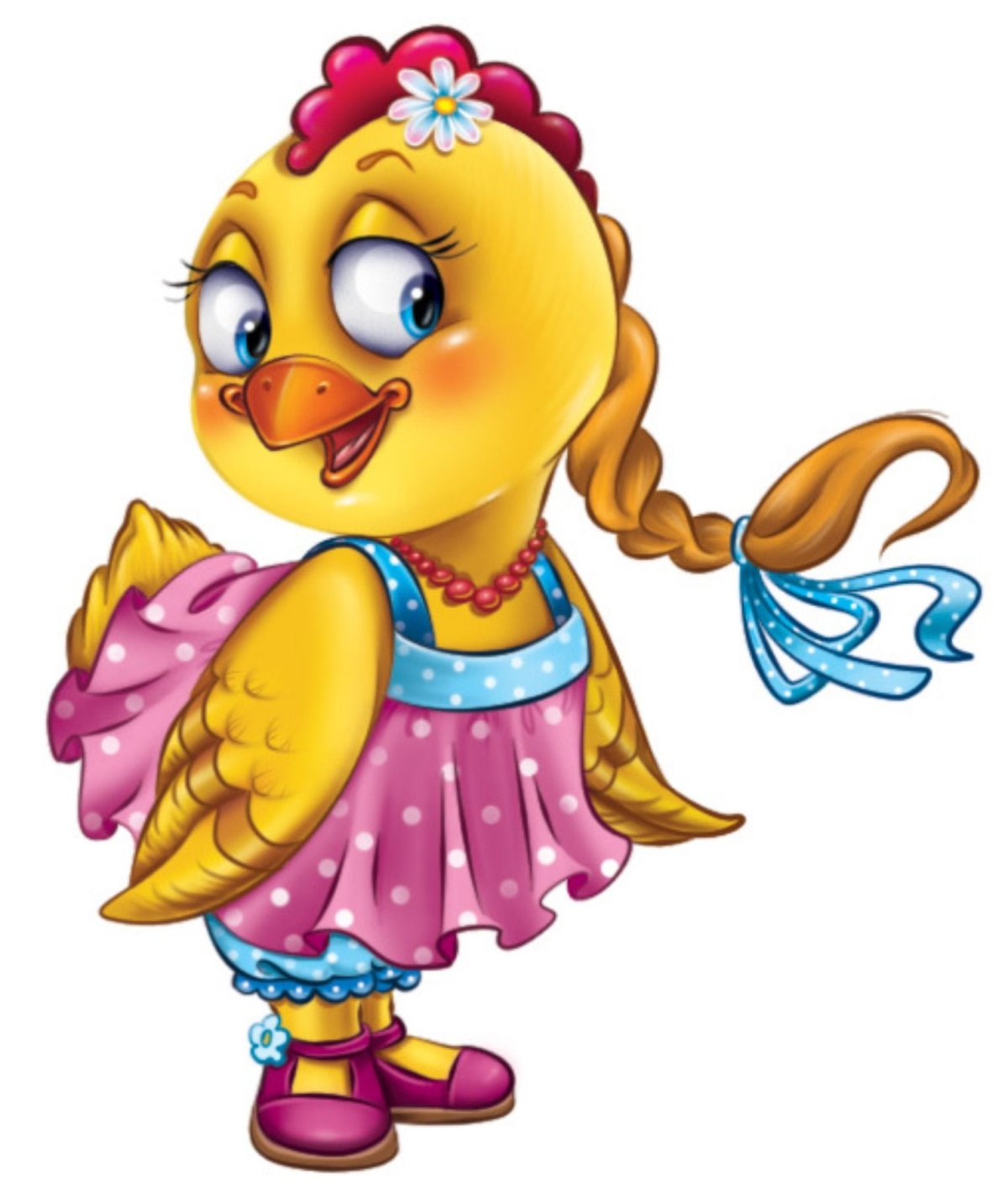 Девочка с цыплятами