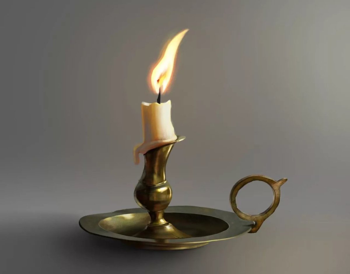 Свеча в подсвечнике
