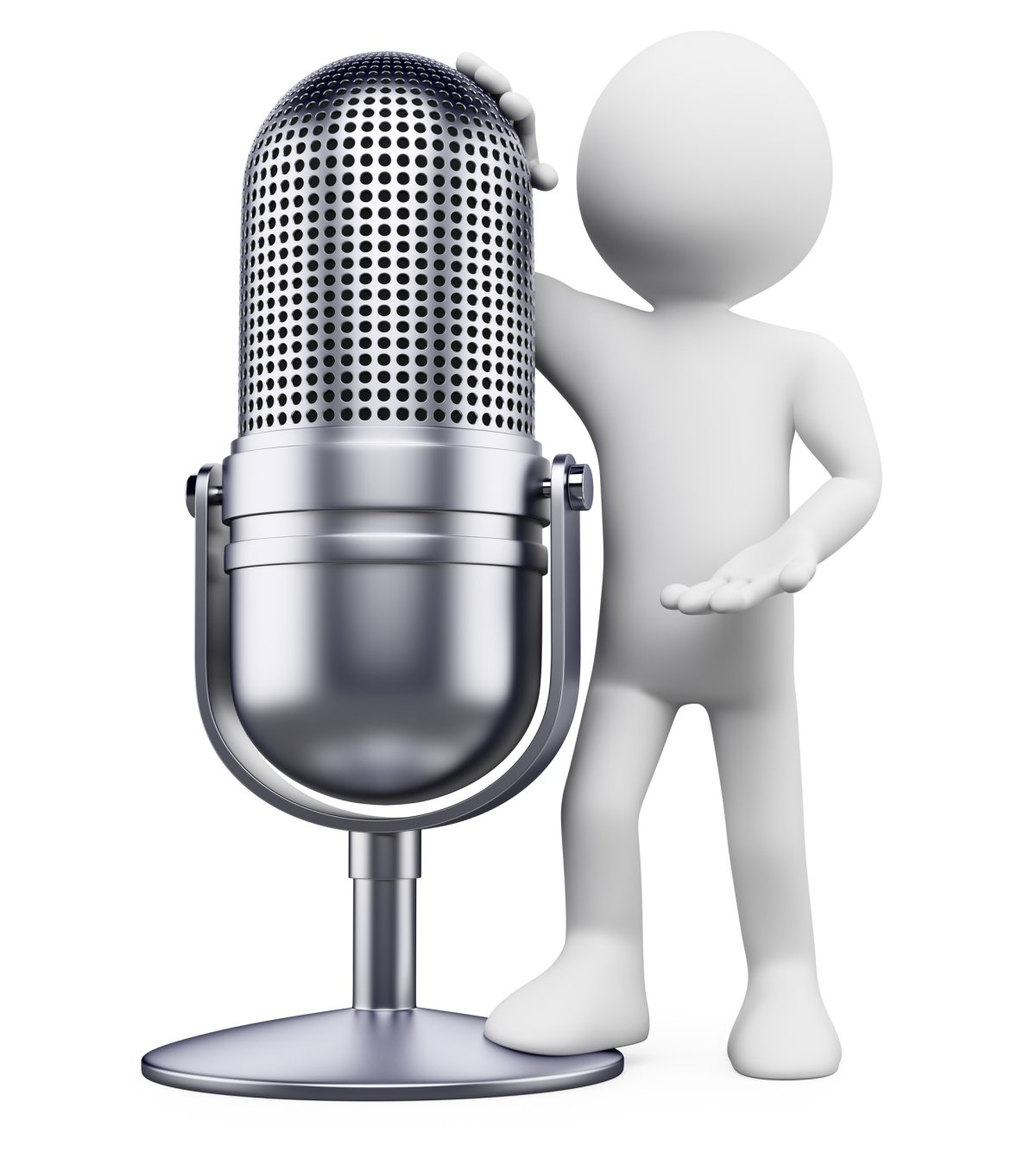 Человечек с микрофоном