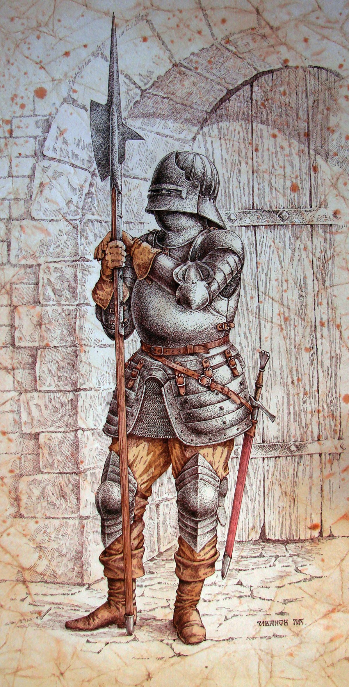 Арбалетчик арт средневековье