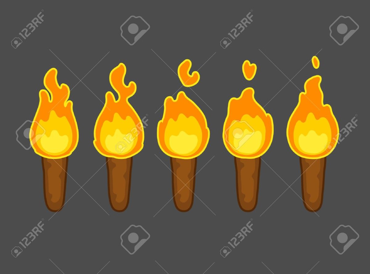 Покадровая анимация огня