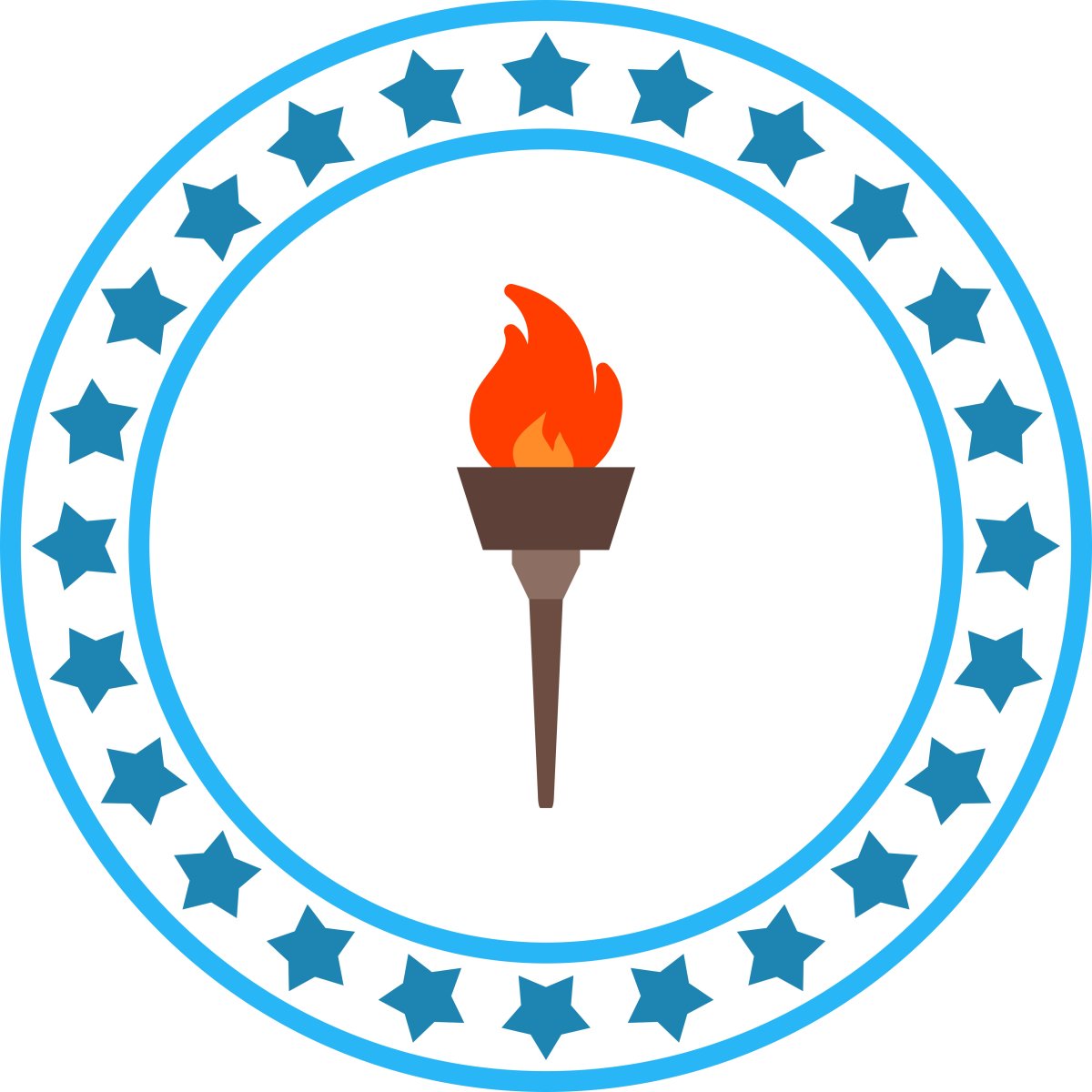 Олимпийский огонь иконка