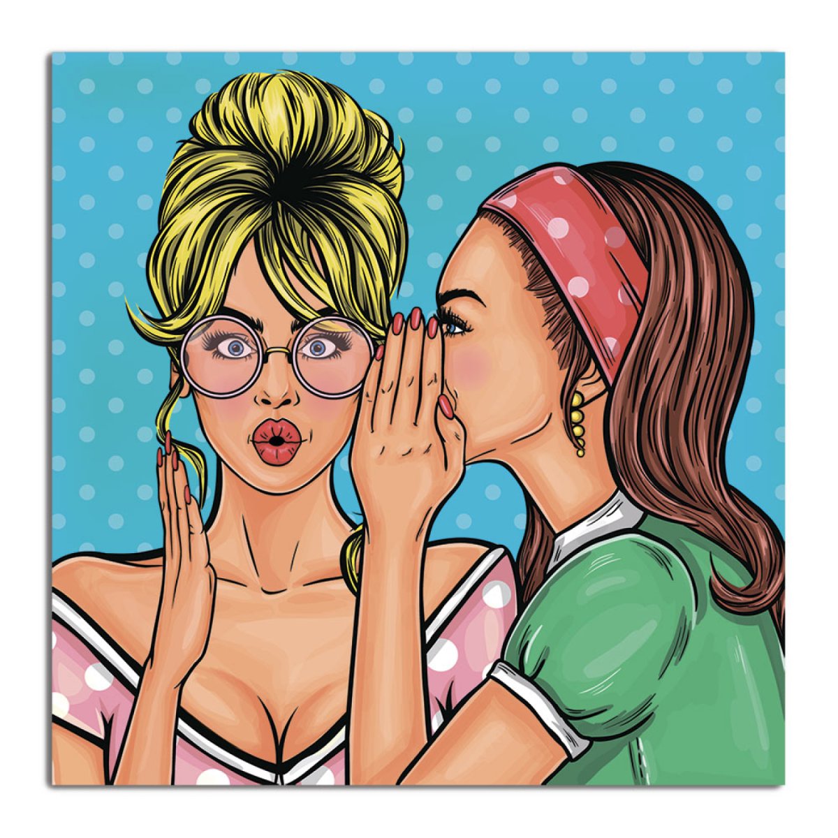 Поп арт девушка