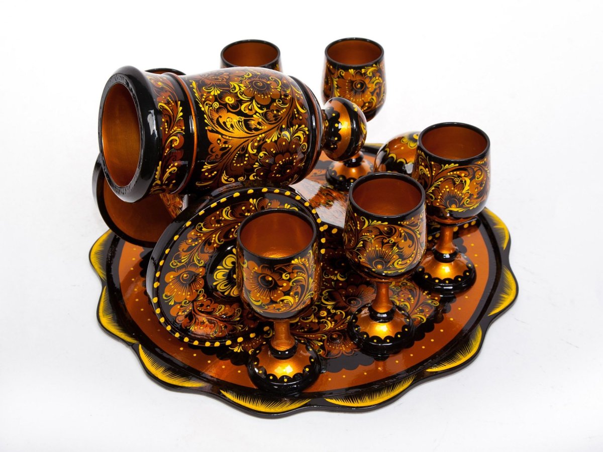 Хохлома деревянная посуда