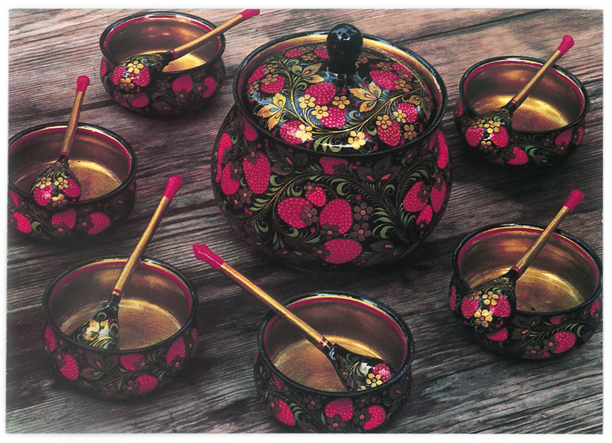 Хохломская роспись русский народный промысел