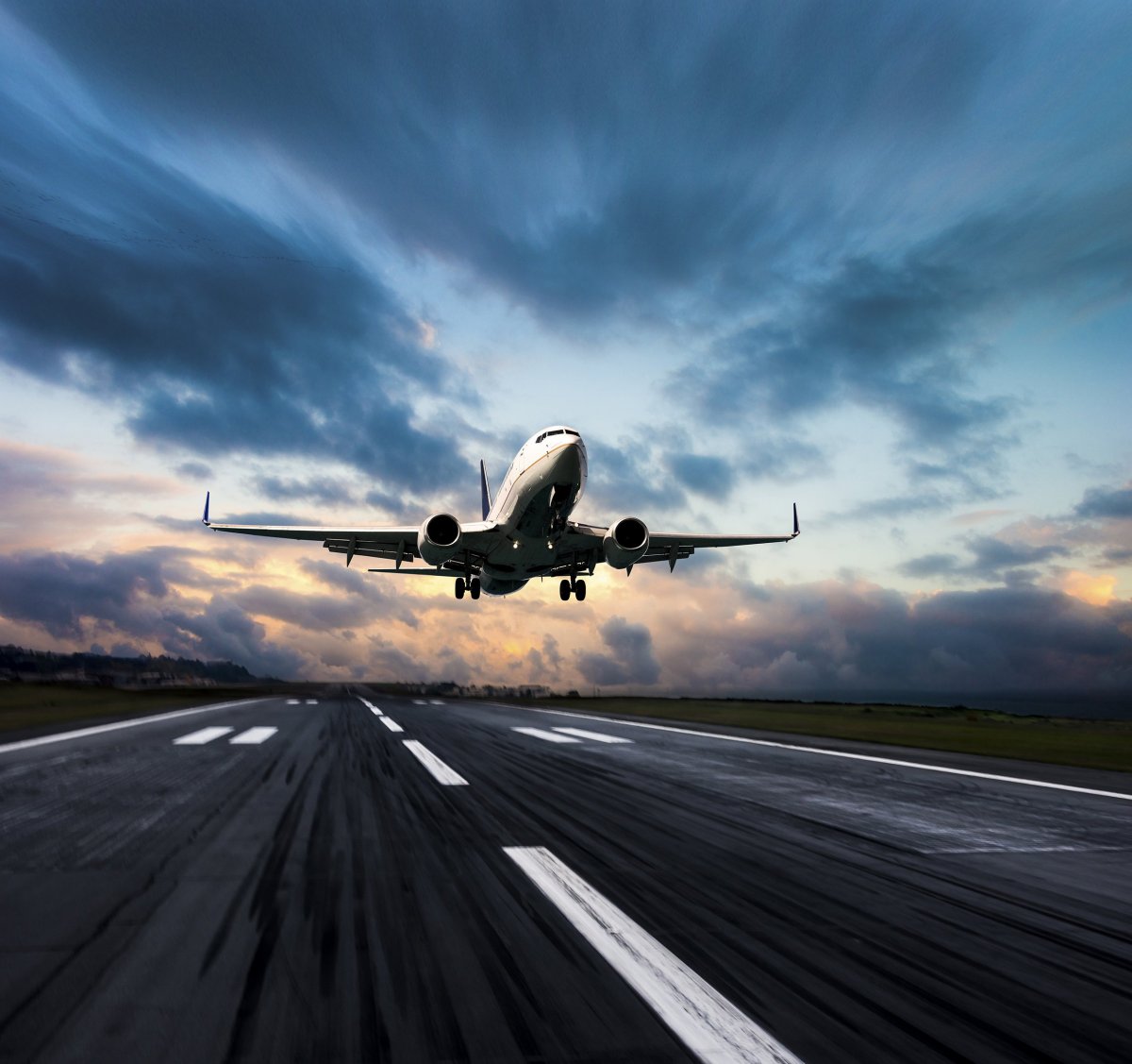 Взлет самолета