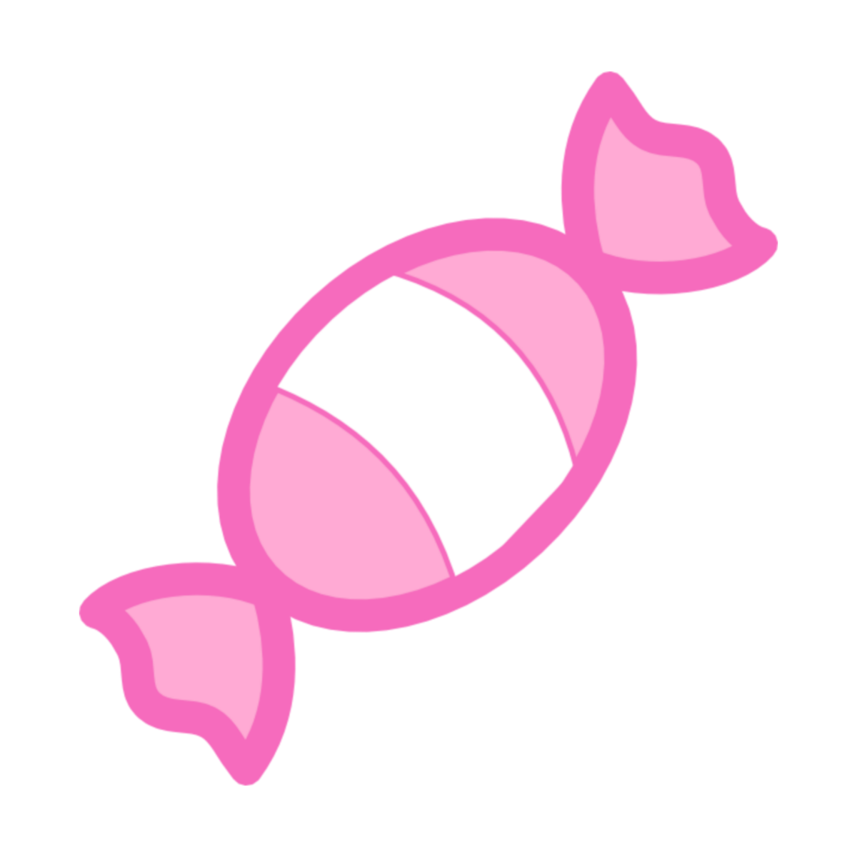 Конфета мульташная розовая