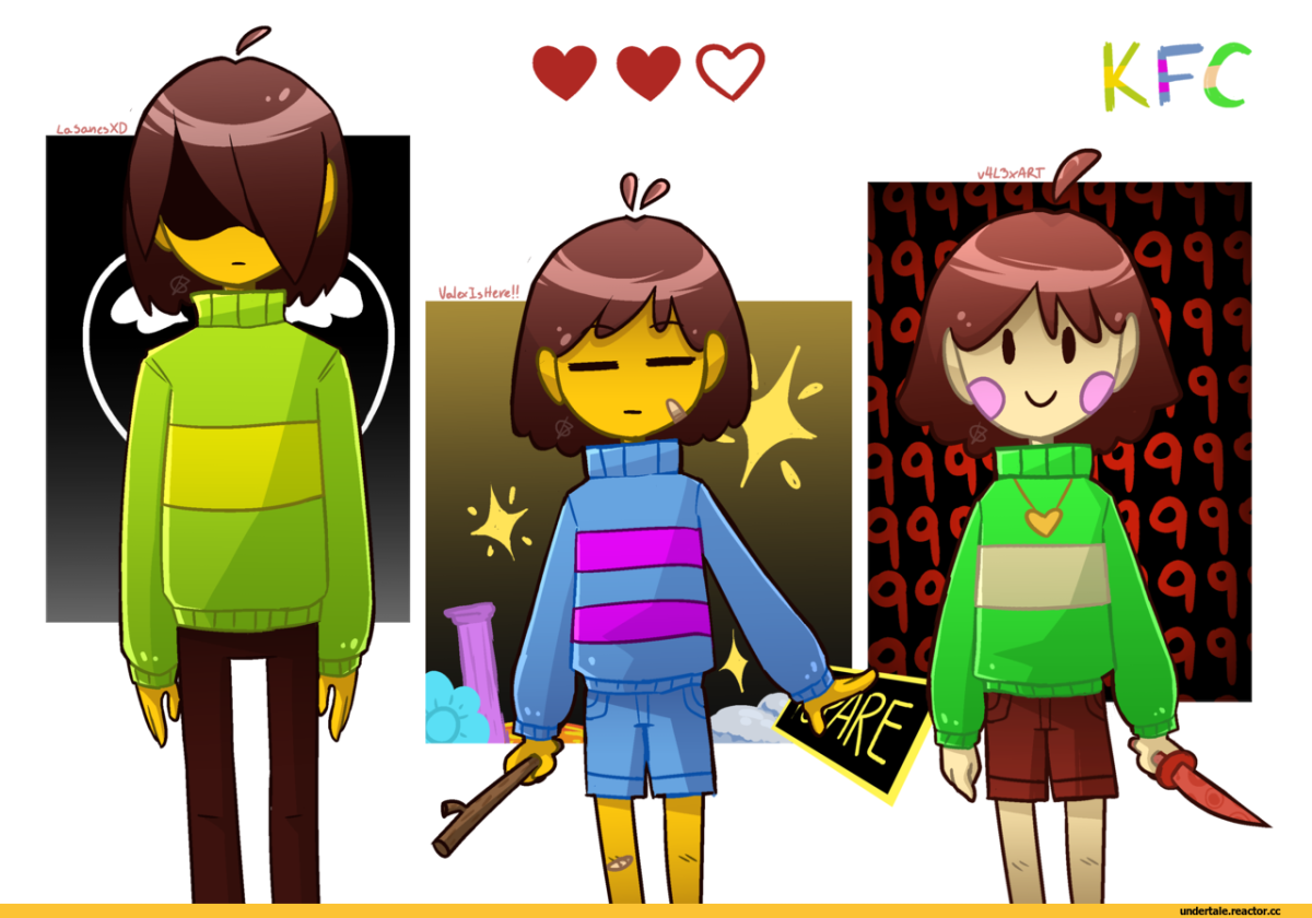 Чара Фриск и Бетти и Крис