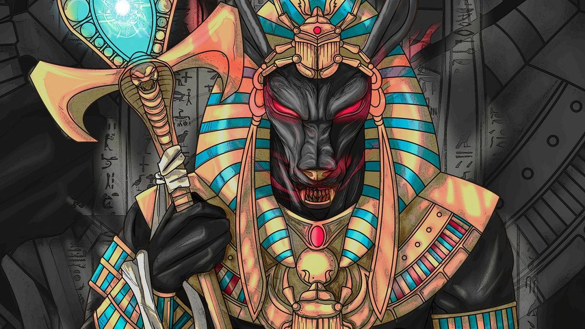 Древние Египт Бог анубиусе