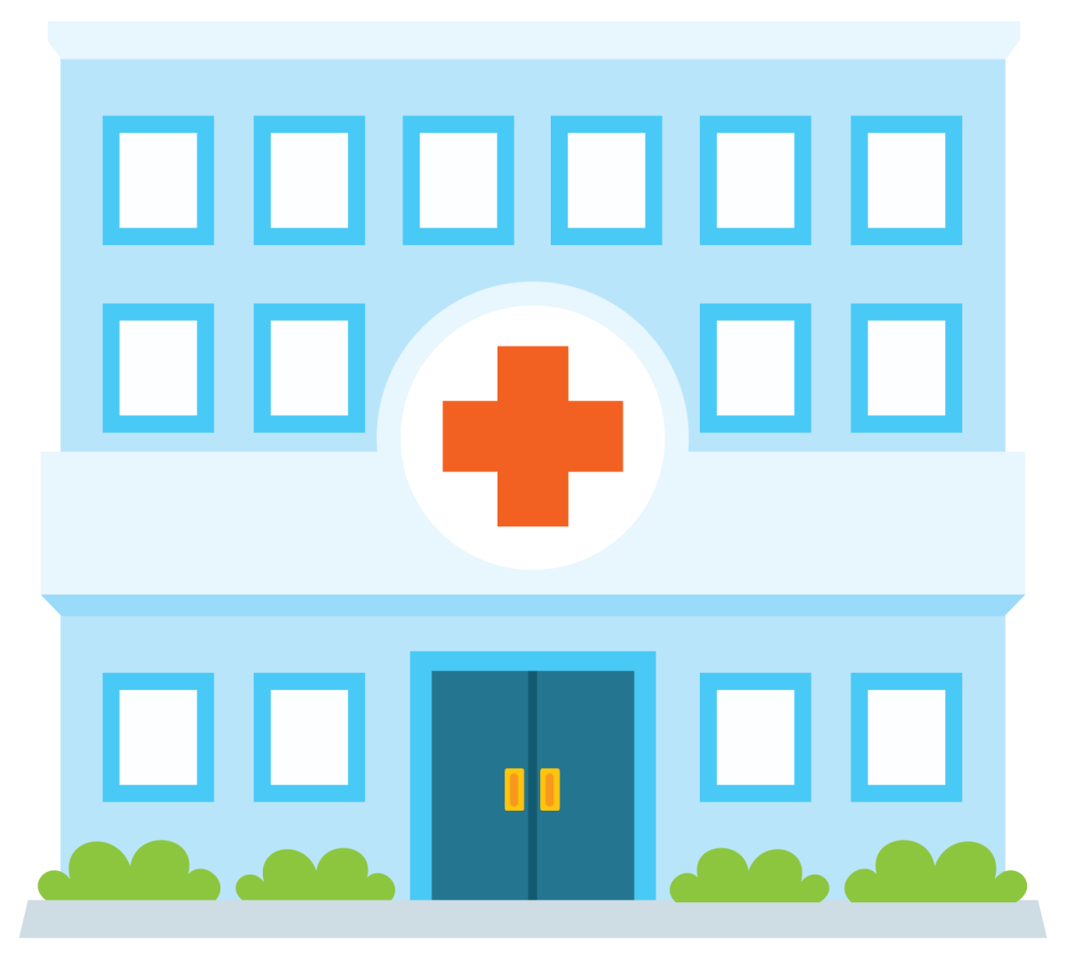 Больница мультяшная здание