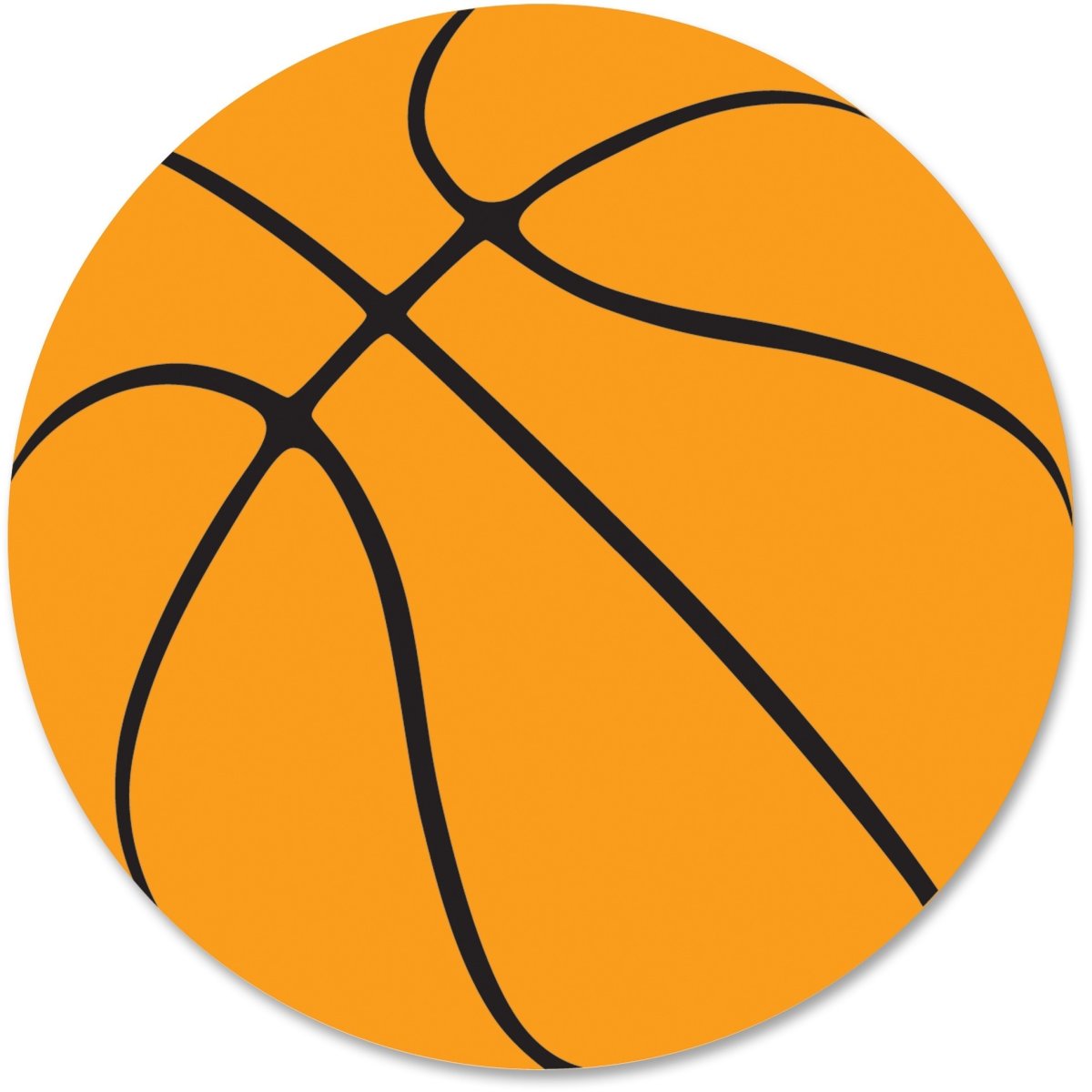 Баскетбольный мяч трафарет