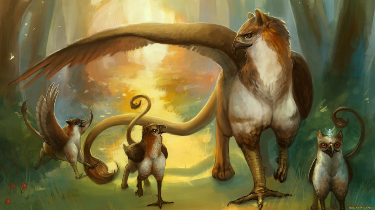 Грифон мифическое существо арт