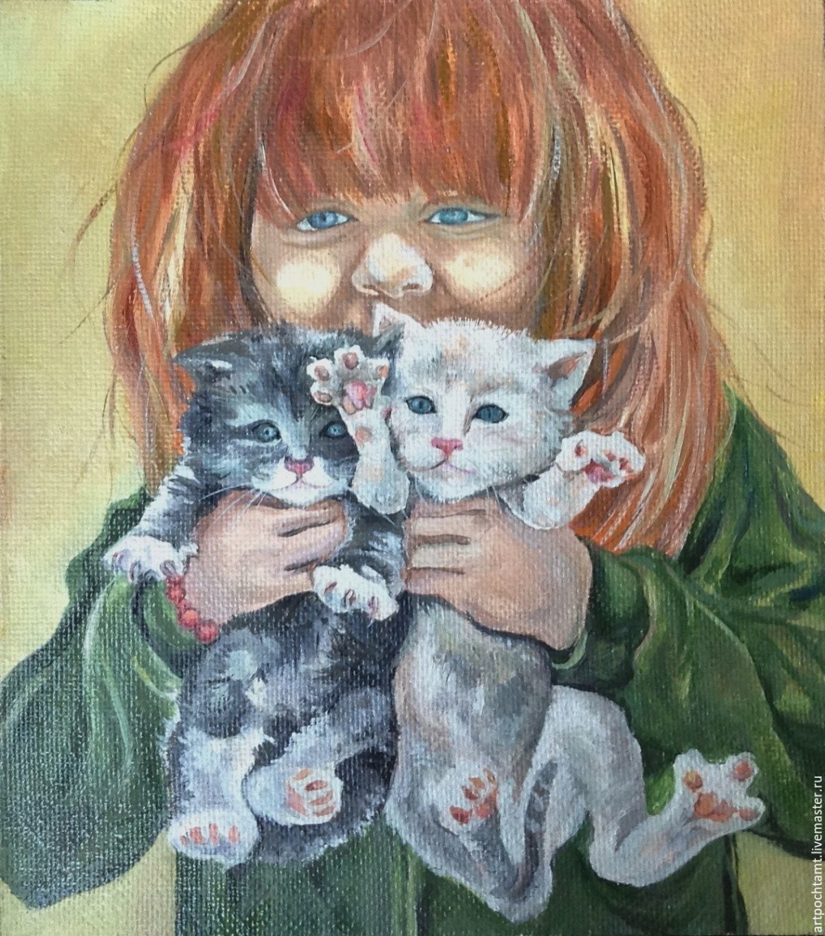 Рыжий котенок девочка