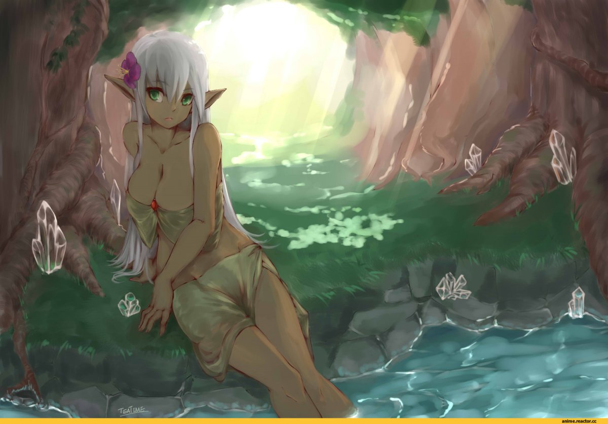 Аниме девушка нимфа