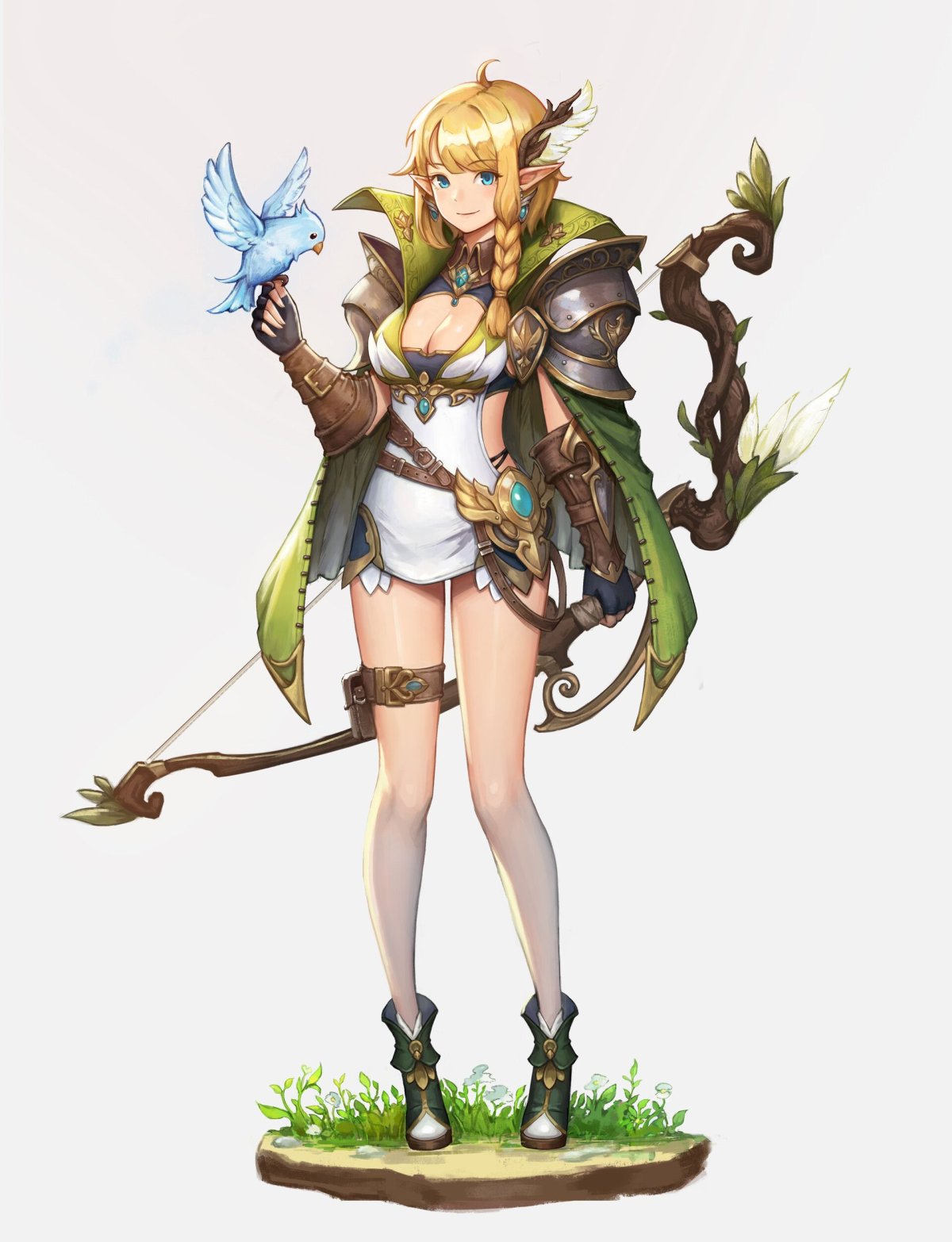 Эльфийка воительница аниме