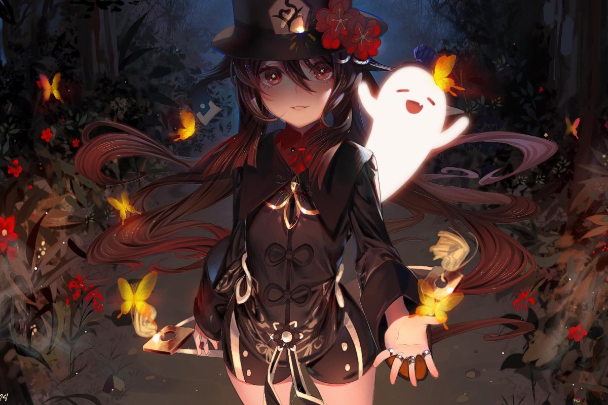 Аниме Геншин Импакт ху Тао