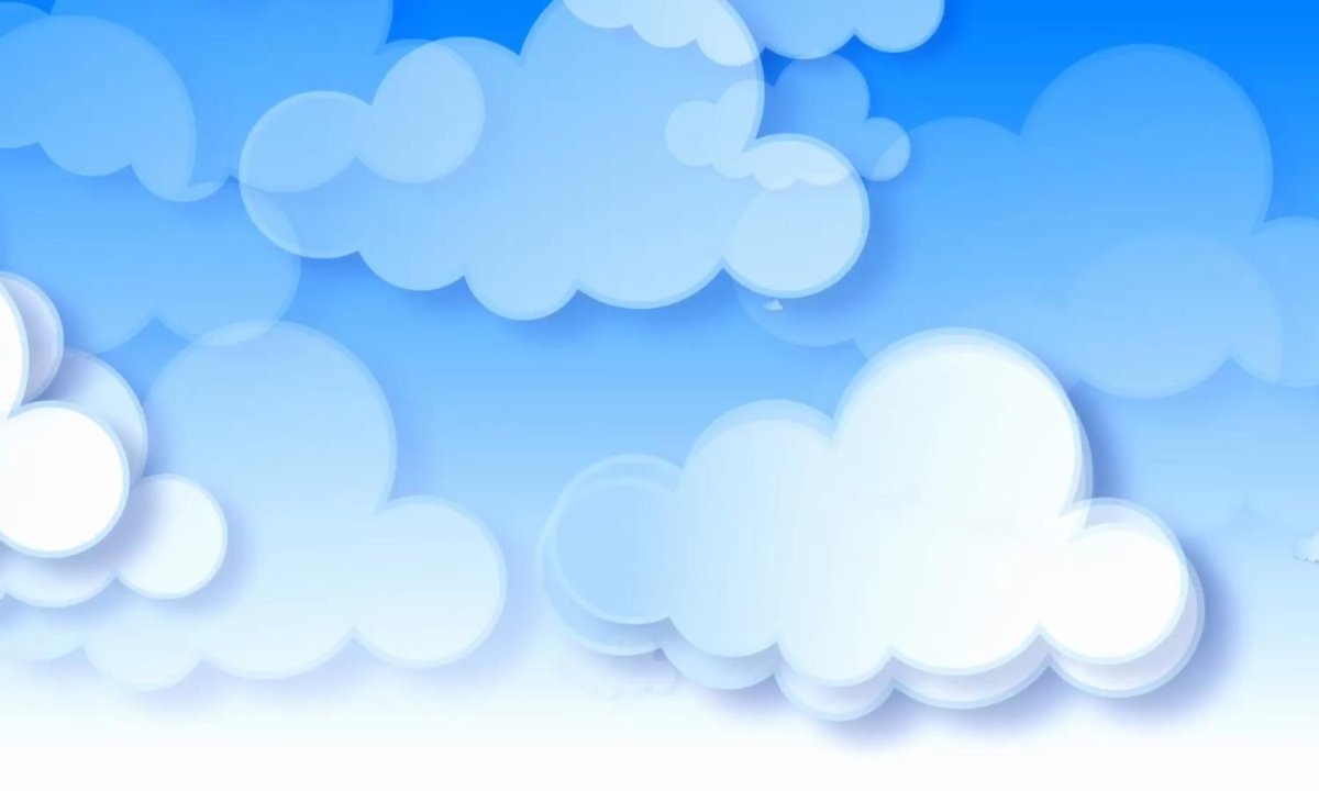 Солнечное небо с облаками