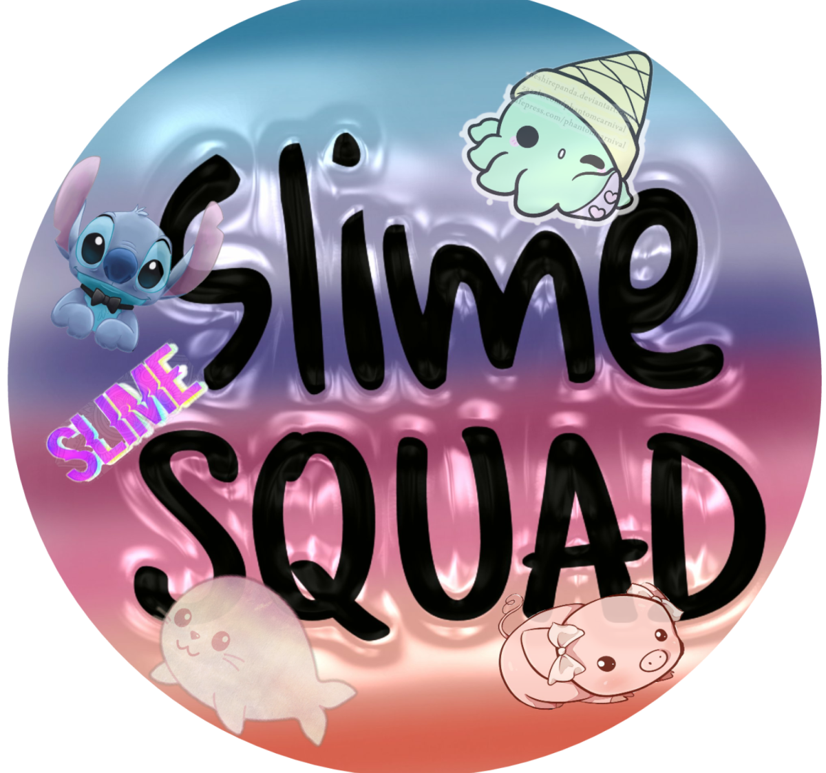 Бирюзовый флаффи СЛАЙМ