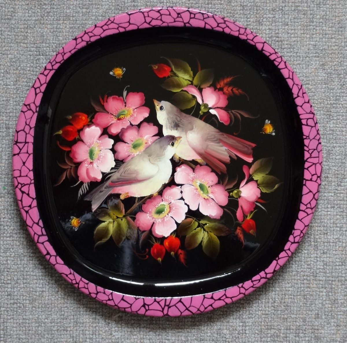 Жостовский поднос сирень