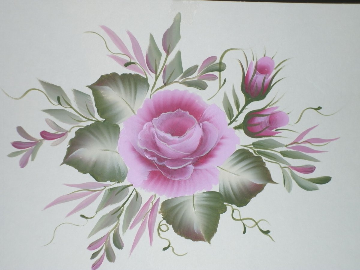 Тагильская роза двойной мазок