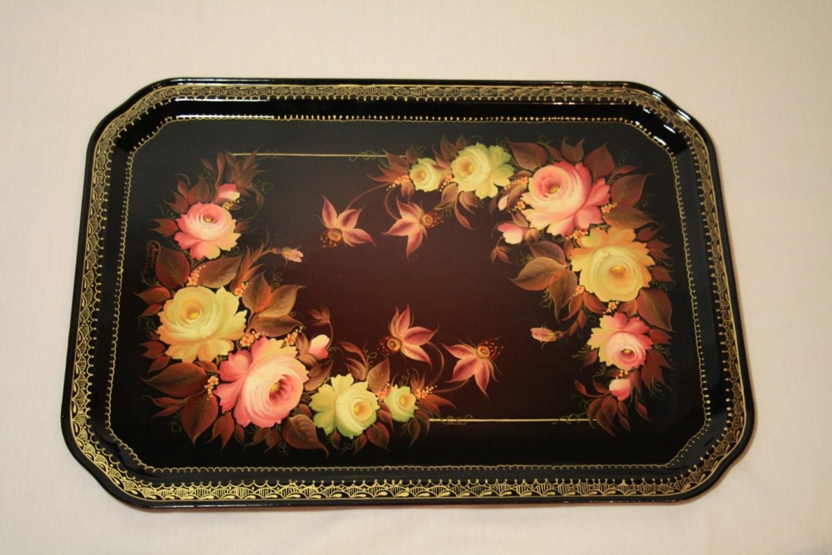 Тагильская роспись легкая