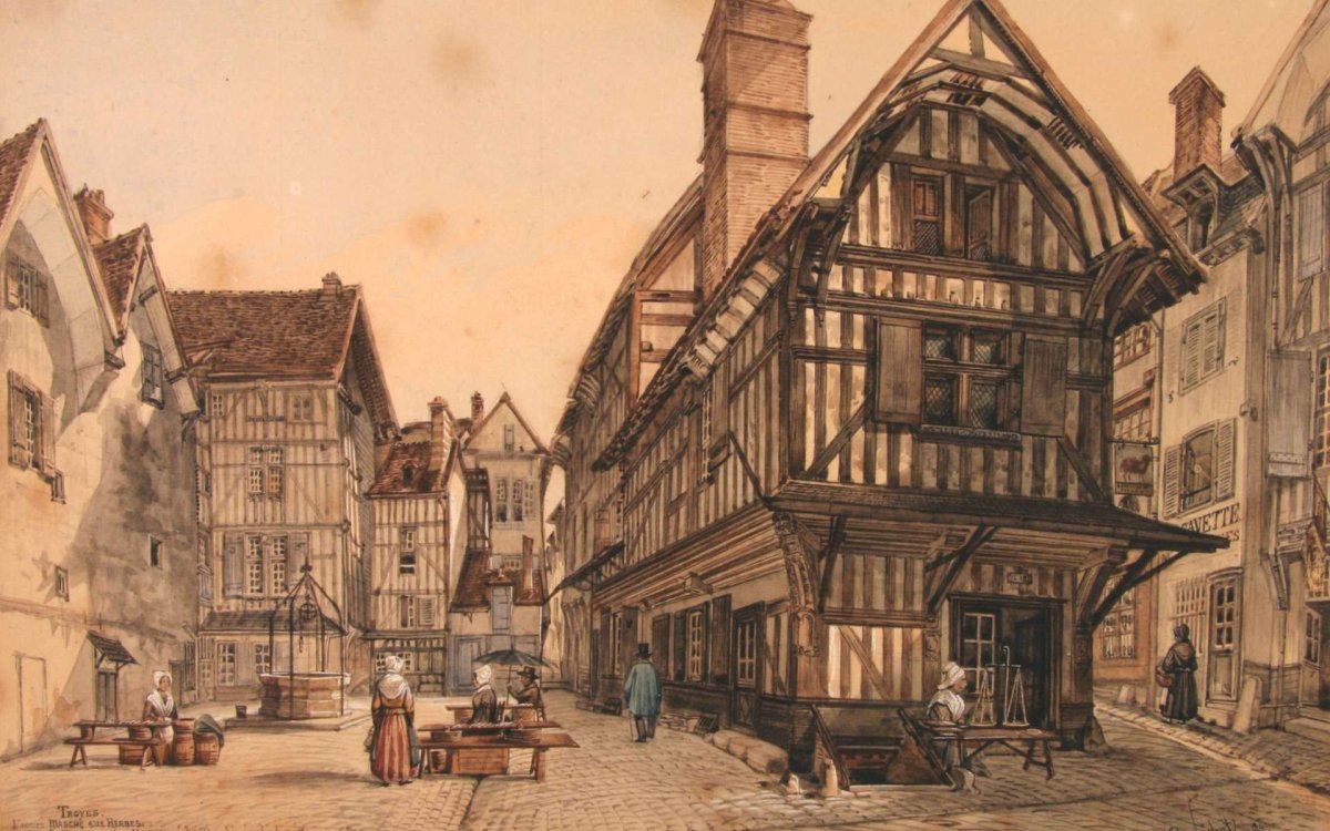 Шампань Франция средневековье ярмарка