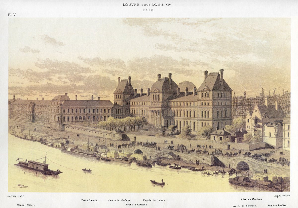 Лувр Франция 17 век